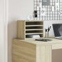 Organizador escritorio madera color roble Sonoma 36x26x29,5 cm en Oficina | Comprar online en Foru.es
