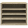Organizador escritorio madera color roble Sonoma 36x26x29,5 cm en Oficina | Comprar online en Foru.es