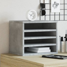 Organizador escritorio madera ingeniería hormigón 36x26x29,5 cm en Oficina | Comprar online en Foru.es