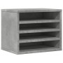 Organizador escritorio madera ingeniería hormigón 36x26x29,5 cm en Oficina | Comprar online en Foru.es