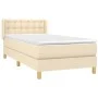 Boxspringbett mit cremefarbener Stoffmatratze 90x190 cm von vidaXL, Betten und Lattenroste - Ref: Foro24-3130558, Preis: 307,...