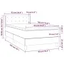Boxspringbett mit cremefarbener Stoffmatratze 90x190 cm von vidaXL, Betten und Lattenroste - Ref: Foro24-3130558, Preis: 307,...