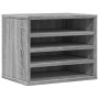 Organizador escritorio madera ingeniería gris 36x26x29,5 cm en Oficina | Comprar online en Foru.es