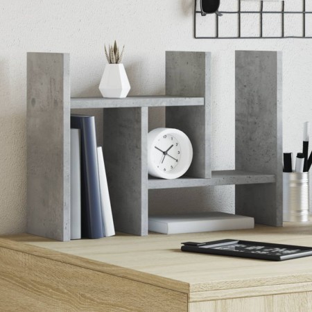 Organizador escritorio madera gris hormigón 34,5x15,5x35,5 cm en Oficina | Comprar online en Foru.es