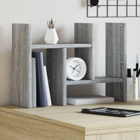 Organizador escritorio madera ingeniería gris 34,5x15,5x35,5 cm en Oficina | Comprar online en Foru.es