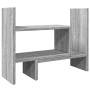 Organizador escritorio madera ingeniería gris 38,5x17x39 cm en Oficina | Comprar online en Foru.es