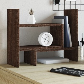 Organizador escritorio madera ingeniería marrón 38,5x17x39 cm en Oficina | Comprar online en Foru.es