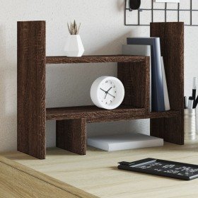 Organizador escritorio madera ingeniería marrón 38,5x17x39 cm en Oficina | Comprar online en Foru.es
