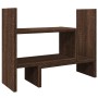 Organizador escritorio madera ingeniería marrón 38,5x17x39 cm en Oficina | Comprar online en Foru.es