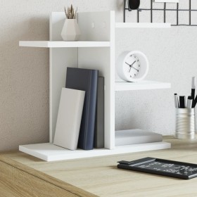 Organizador escritorio madera ingeniería blanco 42x21,5x42 cm en Oficina | Comprar online en Foru.es