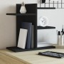 Organizador escritorio madera ingeniería negro 42x21,5x42 cm en Oficina | Comprar online en Foru.es