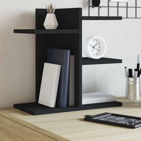 Organizador escritorio madera ingeniería negro 42x21,5x42 cm en Oficina | Comprar online en Foru.es