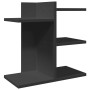 Organizador escritorio madera ingeniería negro 42x21,5x42 cm en Oficina | Comprar online en Foru.es