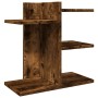 Organizador de escritorio madera roble ahumado 42x21,5x42 cm en Oficina | Comprar online en Foru.es