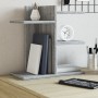 Organizador de escritorio madera ingeniería gris 42x21,5x42 cm en Oficina | Comprar online en Foru.es