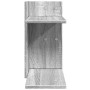 Organizador de escritorio madera ingeniería gris 42x21,5x42 cm en Oficina | Comprar online en Foru.es