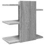 Organizador de escritorio madera ingeniería gris 42x21,5x42 cm en Oficina | Comprar online en Foru.es