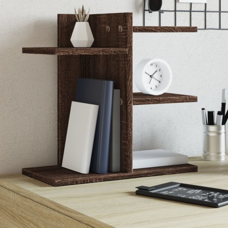 Organizador escritorio madera ingeniería marrón 42x21,5x42 cm en Oficina | Comprar online en Foru.es