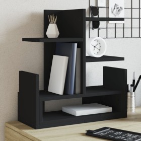 Organizador de escritorio madera ingeniería negro 49x20x52,5 cm en Oficina | Comprar online en Foru.es