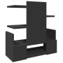 Organizador de escritorio madera ingeniería negro 49x20x52,5 cm en Oficina | Comprar online en Foru.es