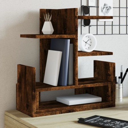 Organizador de escritorio madera roble ahumado 49x20x52,5 cm en Oficina | Comprar online en Foru.es