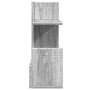 Organizador escritorio madera ingeniería gris 49x20x52,5 cm en Oficina | Comprar online en Foru.es