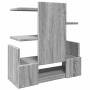 Organizador escritorio madera ingeniería gris 49x20x52,5 cm en Oficina | Comprar online en Foru.es