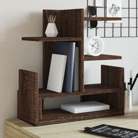 Organizador escritorio madera ingeniería marrón 49x20x52,5 cm en Oficina | Comprar online en Foru.es