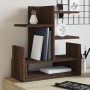 Organizador escritorio madera ingeniería marrón 49x20x52,5 cm en Oficina | Comprar online en Foru.es