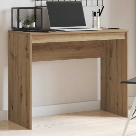 Escritorio de madera de ingeniería roble artisan 90x40x72 cm en Oficina | Comprar online en Foru.es