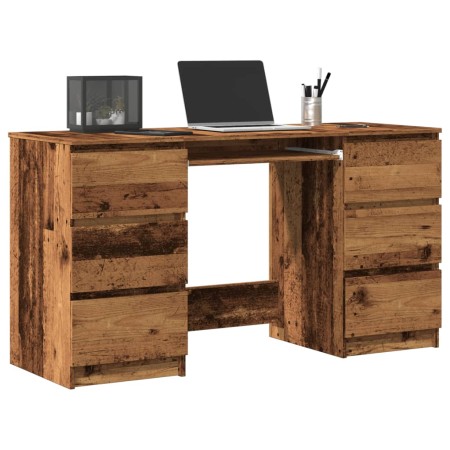 Escritorio madera de ingeniería envejecida 140x50x77 cm en Oficina | Comprar online en Foru.es
