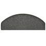 Alfombras de peldaños de escalera 15 uds gris oscuro 65x24x4 cm de vidaXL, Alfombrillas para escalones - Ref: Foro24-322369, ...