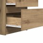 Escritorio madera de ingeniería roble artisan 140x50x77 cm en Oficina | Comprar online en Foru.es