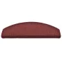 Alfombras de peldaños de escalera 15 uds rojo 65x24x4 cm de vidaXL, Alfombrillas para escalones - Ref: Foro24-322373, Precio:...