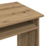 Escritorio de madera de ingeniería roble artisan 90x50x74 cm en Oficina | Comprar online en Foru.es