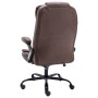 Silla de oficina de masaje piel de ante sintética marrón oscuro de vidaXL, Sillas de oficina - Ref: Foro24-20580, Precio: 250...