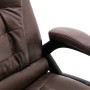 Silla de oficina de masaje piel de ante sintética marrón oscuro de vidaXL, Sillas de oficina - Ref: Foro24-20580, Precio: 250...