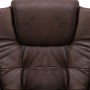 Silla de oficina de masaje piel de ante sintética marrón oscuro de vidaXL, Sillas de oficina - Ref: Foro24-20580, Precio: 250...