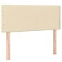 Cama box spring con colchón y LED tela crema 80x200 cm de vidaXL, Camas y somieres - Ref: Foro24-3133594, Precio: 279,73 €, D...