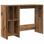 Escritorio madera ingeniería madera envejecida 102,5x35x75 cm en Oficina | Comprar online en Foru.es