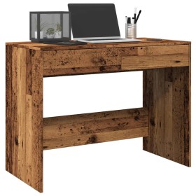 Escritorio madera ingeniería madera envejecida 101x50x76,5 cm en Oficina | Comprar online en Foru.es