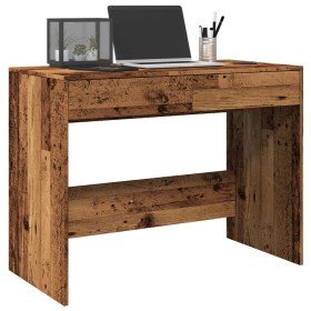 Escritorio madera ingeniería madera envejecida 101x50x76,5 cm en Oficina | Comprar online en Foru.es