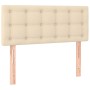 Cama box spring con colchón y LED tela crema 90x190 cm de vidaXL, Camas y somieres - Ref: Foro24-3134002, Precio: 310,16 €, D...