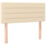 Cama box spring con colchón tela color crema 80x200 cm de vidaXL, Camas y somieres - Ref: Foro24-3140654, Precio: 282,84 €, D...