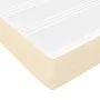 Box spring bed with cream fabric mattress 90x190 cm by vidaXL, Beds and slatted bases - Ref: Foro24-3144140, Price: 278,61 €,...