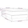Box spring bed with cream fabric mattress 90x190 cm by vidaXL, Beds and slatted bases - Ref: Foro24-3144140, Price: 278,61 €,...