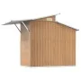 Cobertizo de jardín acero galvanizado marrón 270x130x208,5 cm de vidaXL, Cobertizos - Ref: Foro24-316245, Precio: 288,42 €, D...