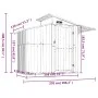Cobertizo de jardín acero galvanizado marrón 270x130x208,5 cm de vidaXL, Cobertizos - Ref: Foro24-316245, Precio: 288,42 €, D...