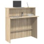 Mostrador de recepción Roble Sonoma 100x50x103,5 cm Madera de ingeniería en Oficina | Comprar online en Foru.es