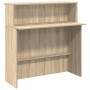 Mostrador de recepción Roble Sonoma 100x50x103,5 cm Madera de ingeniería en Oficina | Comprar online en Foru.es